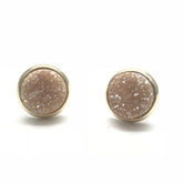 Oriwest - Druzy Quartz Ear Stud - Champagne